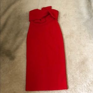 Beautiful top shop bow front twist dress.